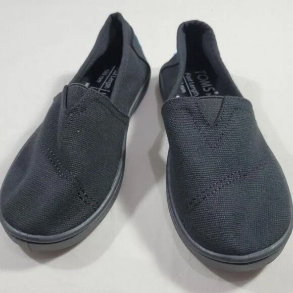 CLASSIC ALPARGATAS TODDLERS BLACK CANVAS SHOES Sizes T 11 & T 13 NEW - Picture 3 of 8